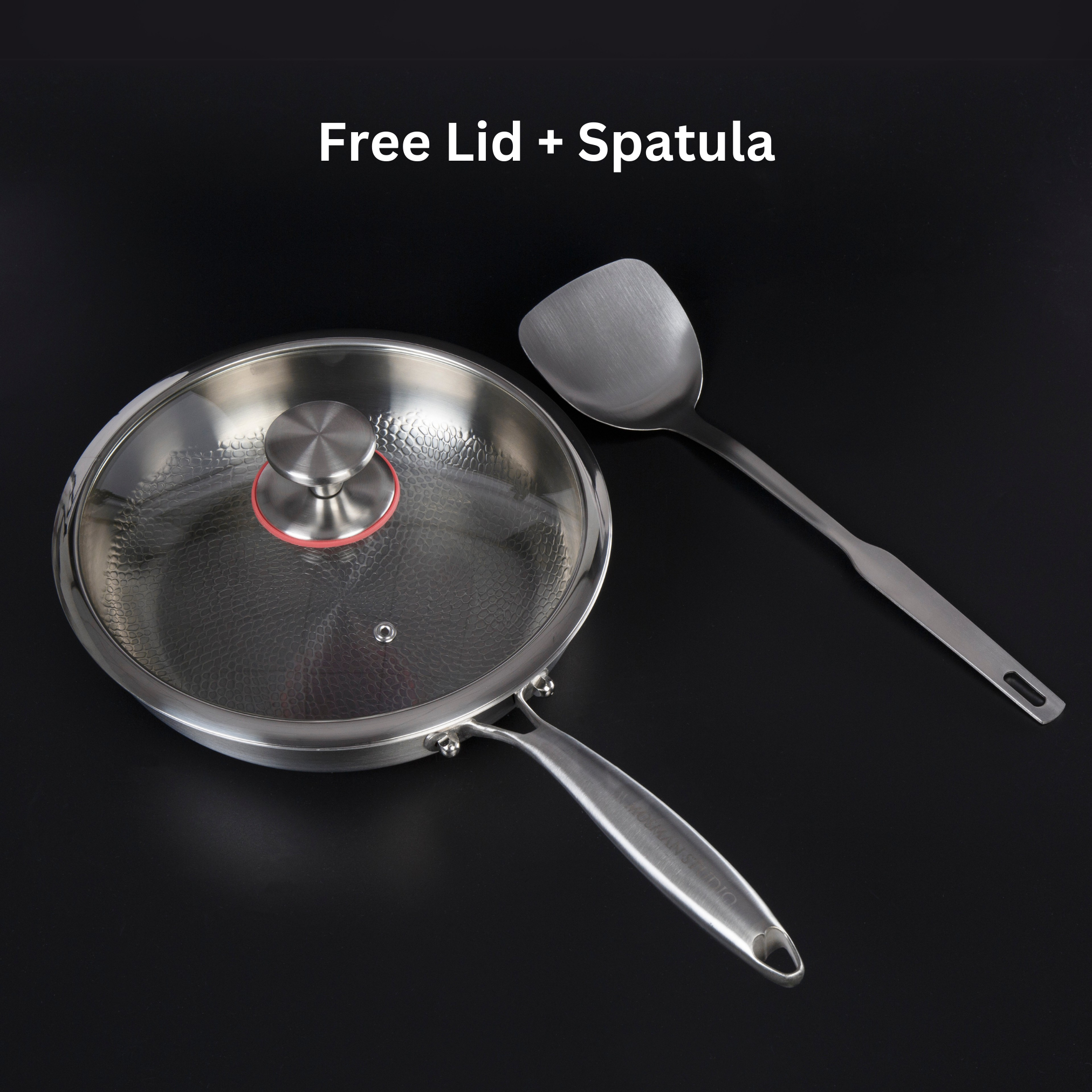 NovaTi Pure Titanium Interior Nonstick Frying Pan No Coatings Safe Cooking OpalDwell