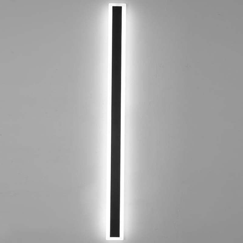 Frostline Linear Outdoor Wall Lamp with Acrylic Pane - OpalDwell