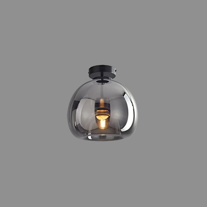 AuroraCircle Modern Black and Gold Round Ceiling Lamp - OpalDwell