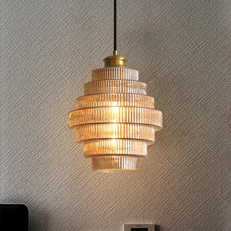 Aurelle Gilded Layered Nordic Chandelier - OpalDwell