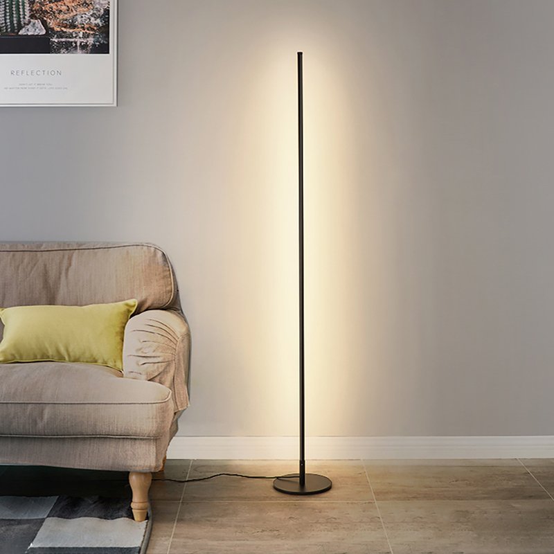 AstraLumina Dimmable Modern LED Floor Lamp With Remote OpalDwell