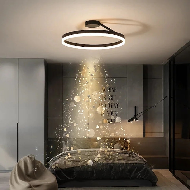 Cresta Gold LED Ceiling Light for Living Rooms and Bedrooms - OpalDwell