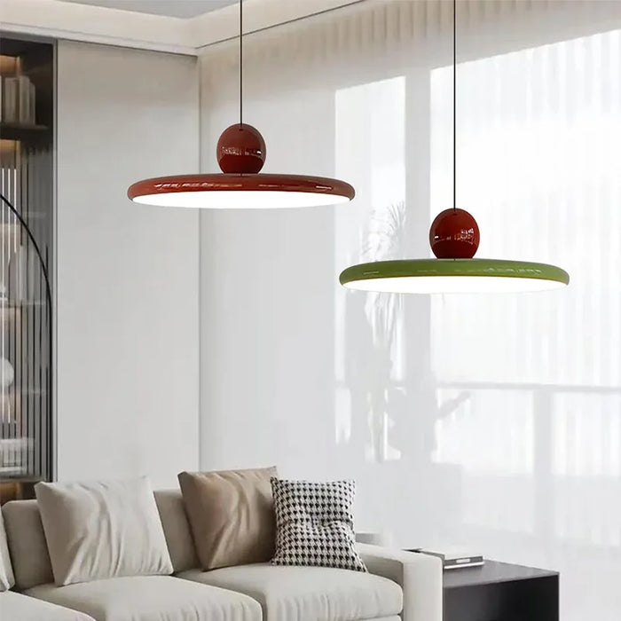 Lyrene Cream Glass Pendant Light With Nordic LED Finish - OpalDwell