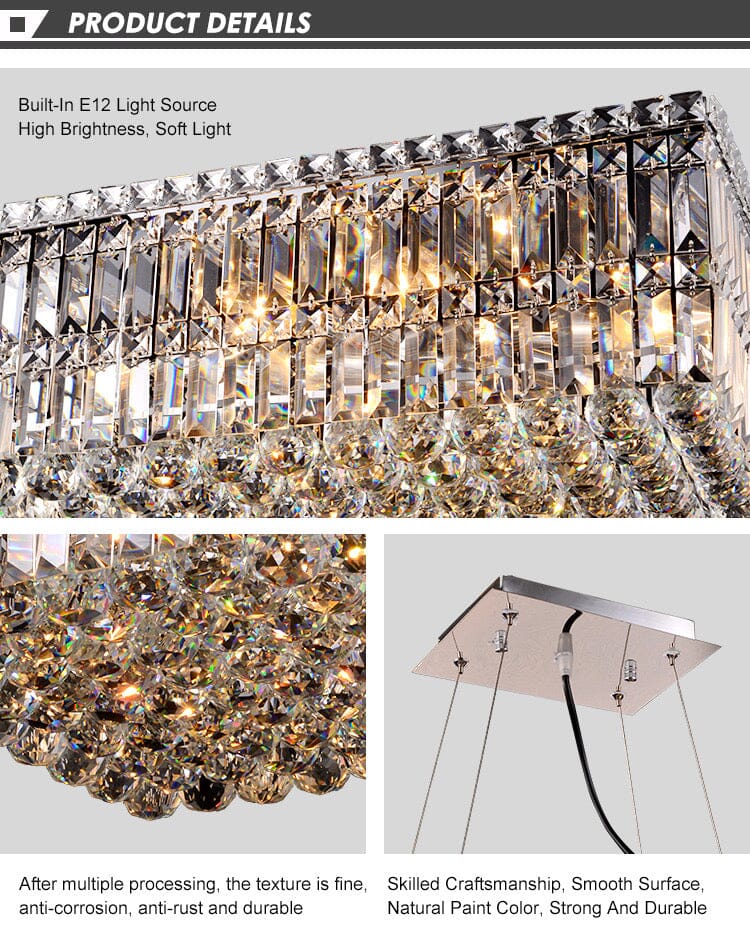 Chandeliers in Jade Crystal - OpalDwell