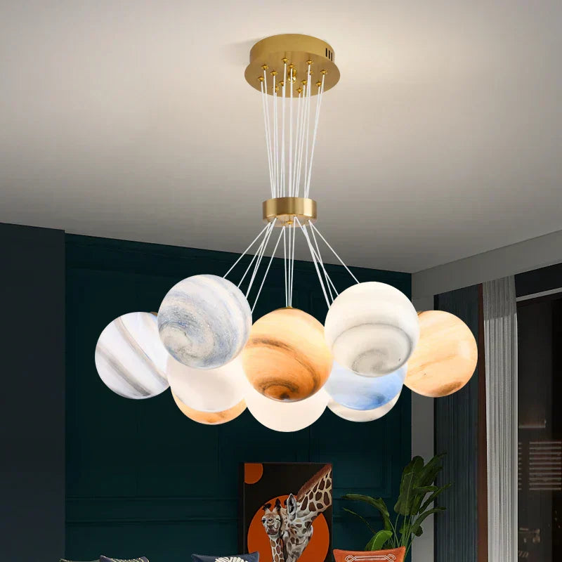Lunara | Celestial Bubble Chandelier - OpalDwell