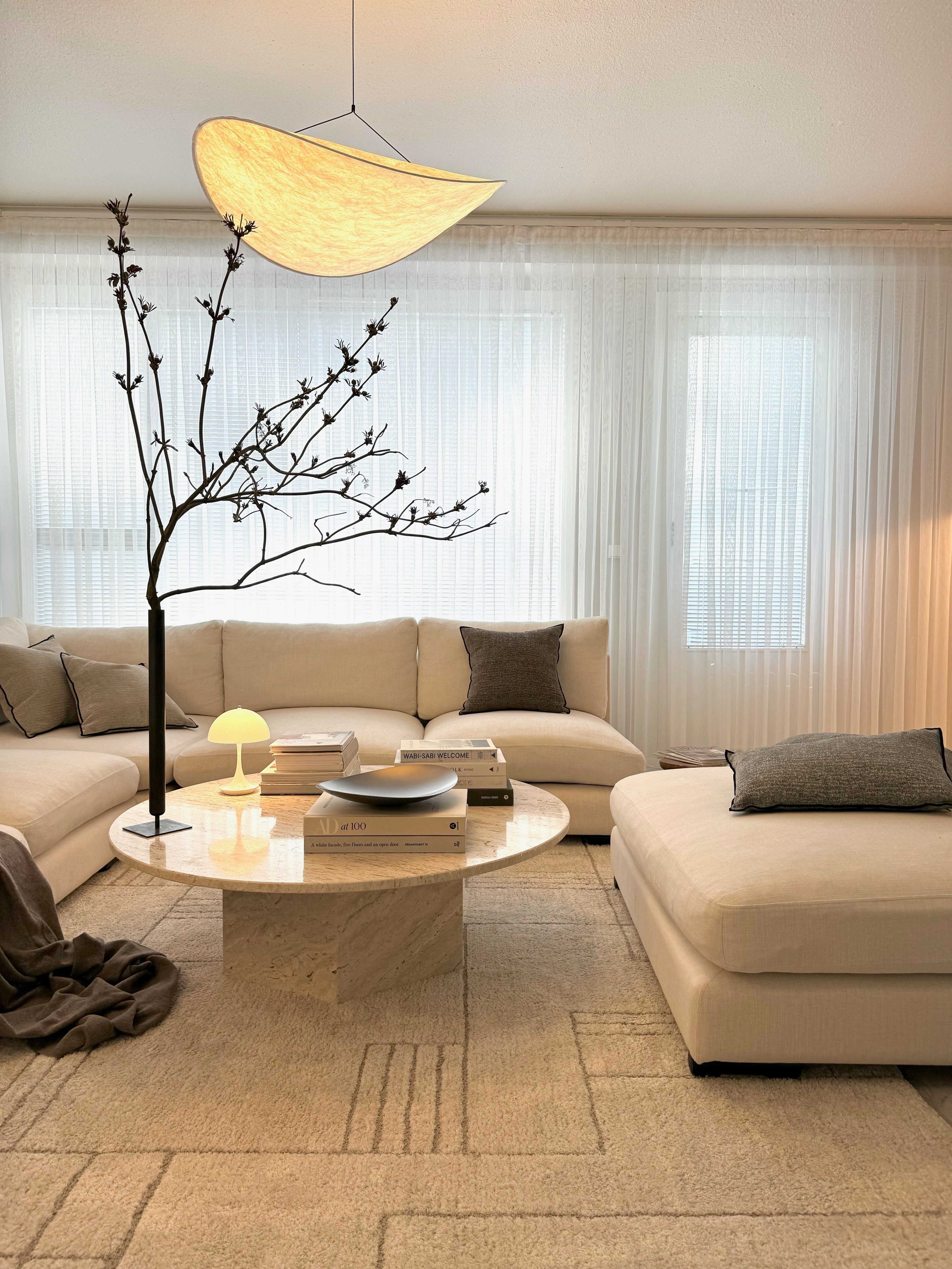 Lyra Premium Silk Leaf LED Chandelier With Nordic Glow OpalDwell