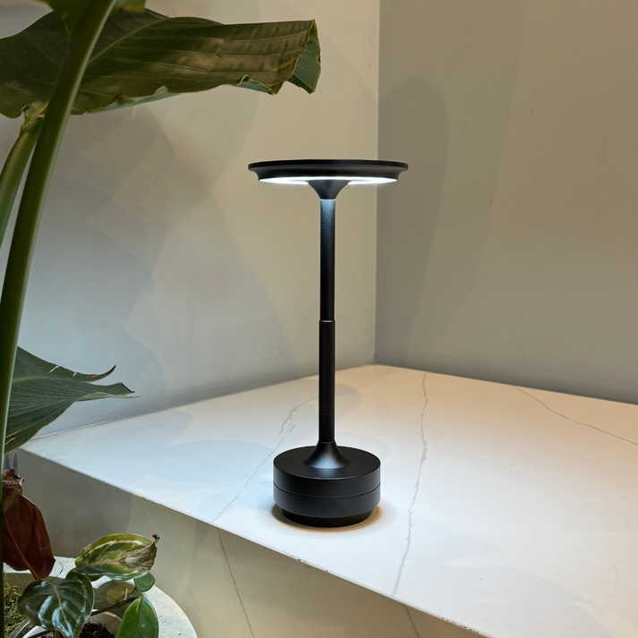 Rechargeable Cordless LED Table Lamp With Touch Dimmer And Modern Metal Design - OpalDwell