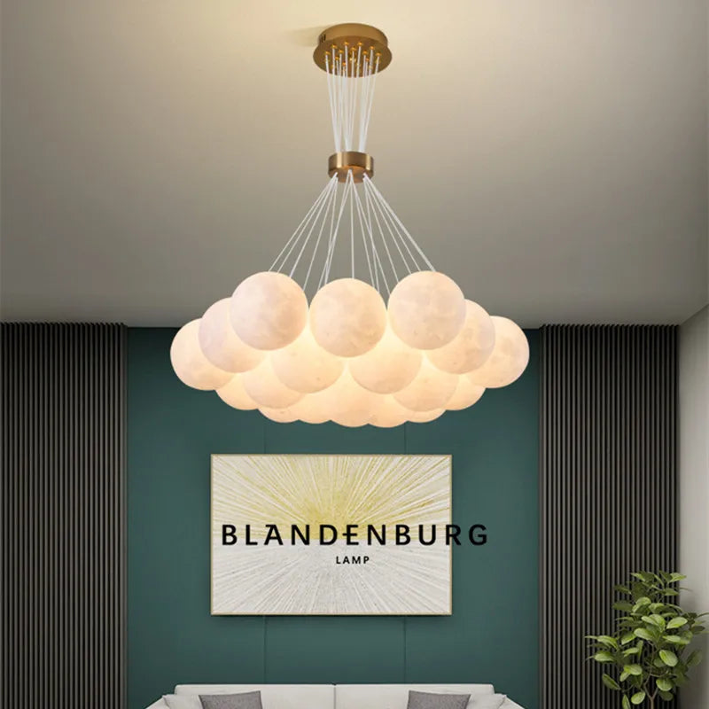 Lunara | Celestial Bubble Chandelier - OpalDwell