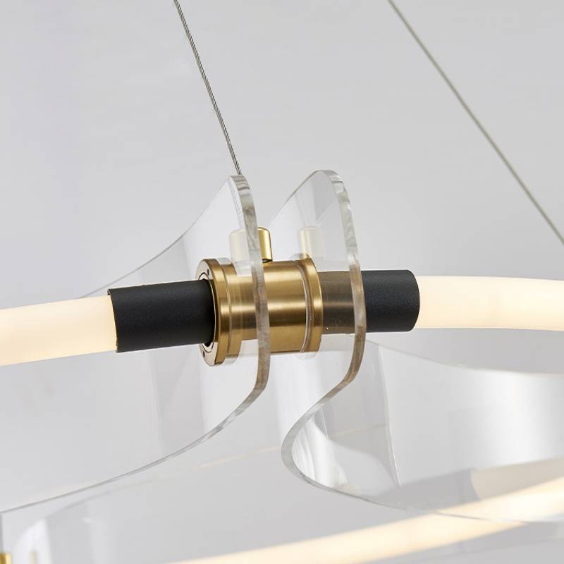 Ambient Lighting With Acrylic Chandelier For Modern Spaces OpalDwell