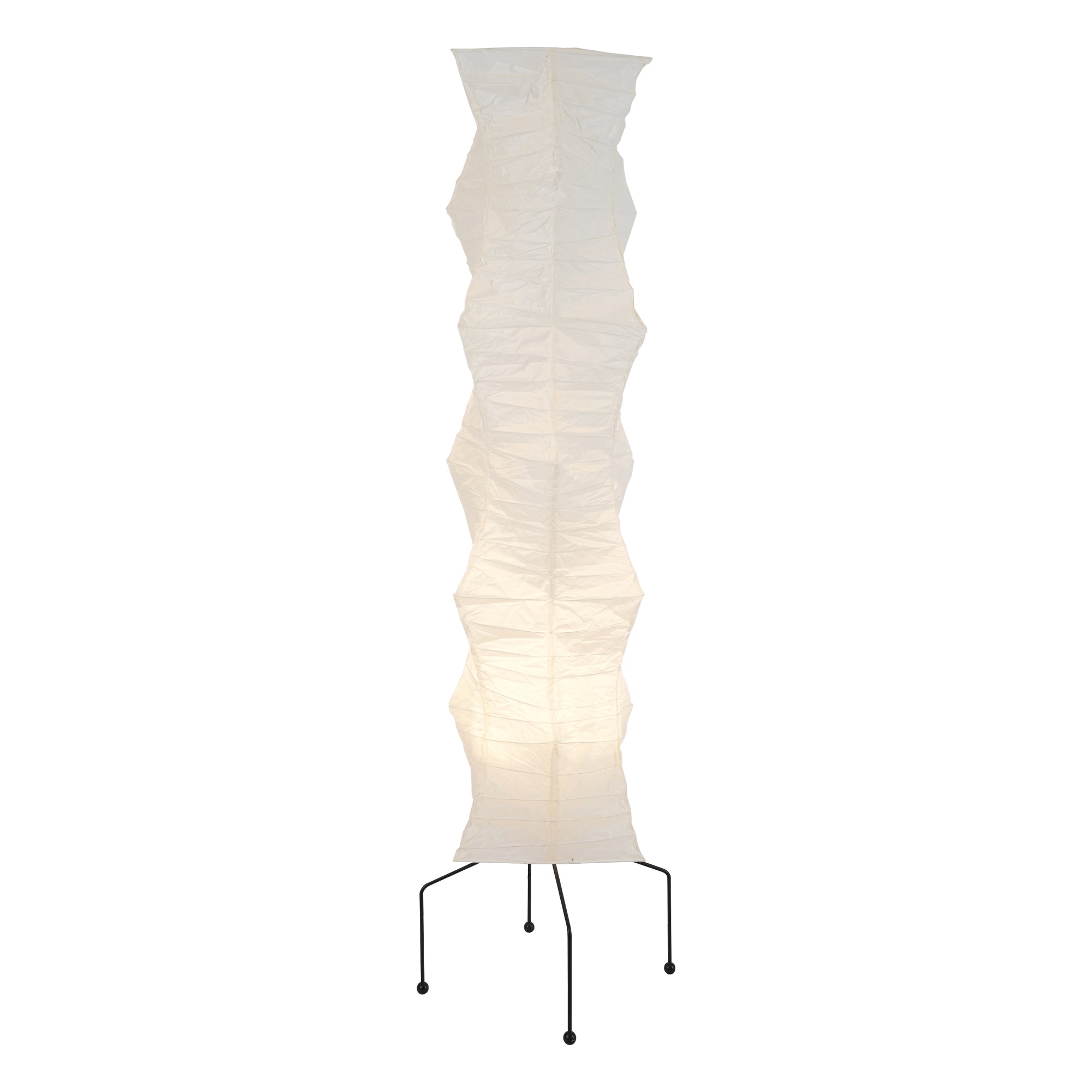 Kazumi Rice Paper Floor Lamp by OpalDwell Soft Ambient Glow OpalDwell