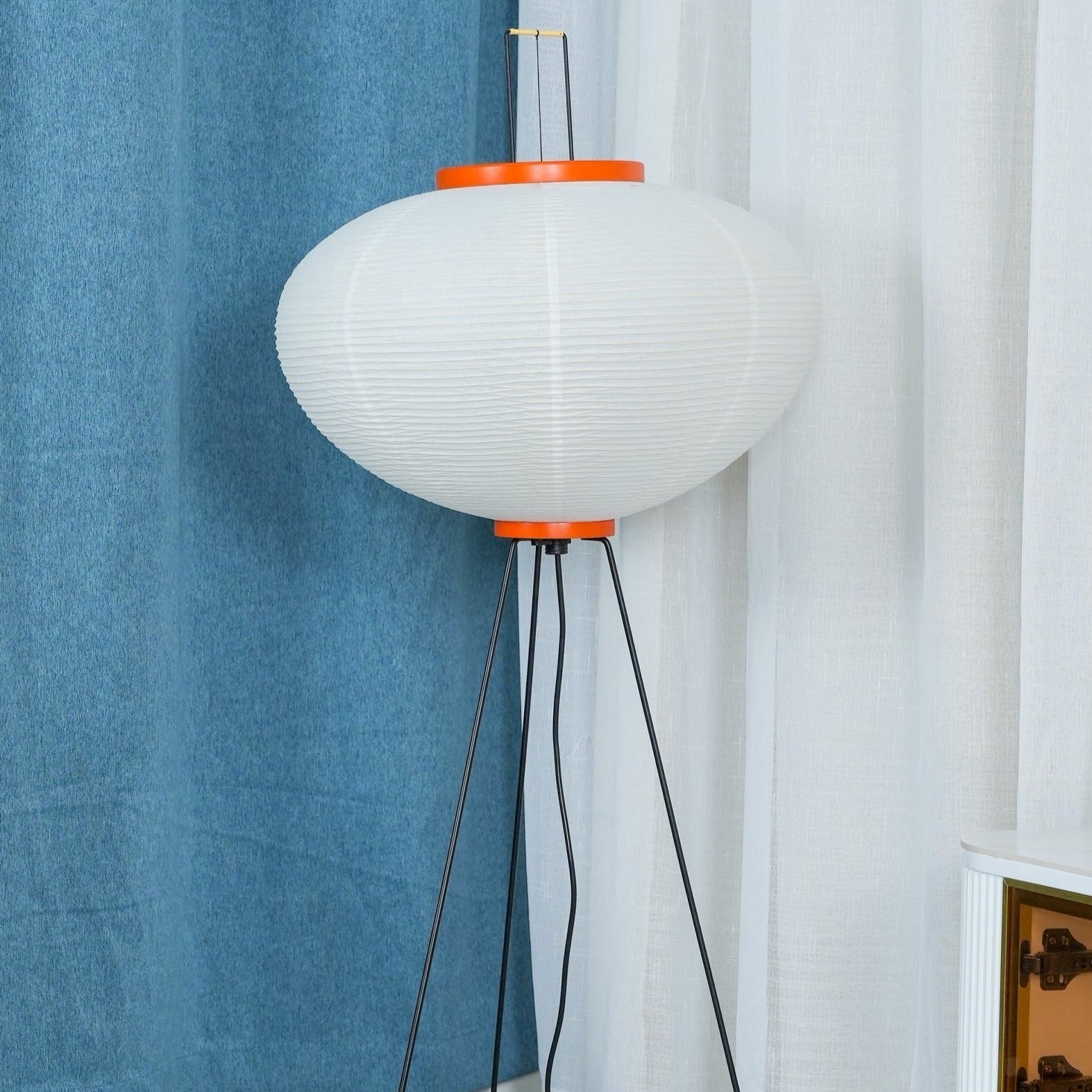 Kaze Rice Paper Floor Lamp - Japanese-Inspired Ambient Glow OpalDwell