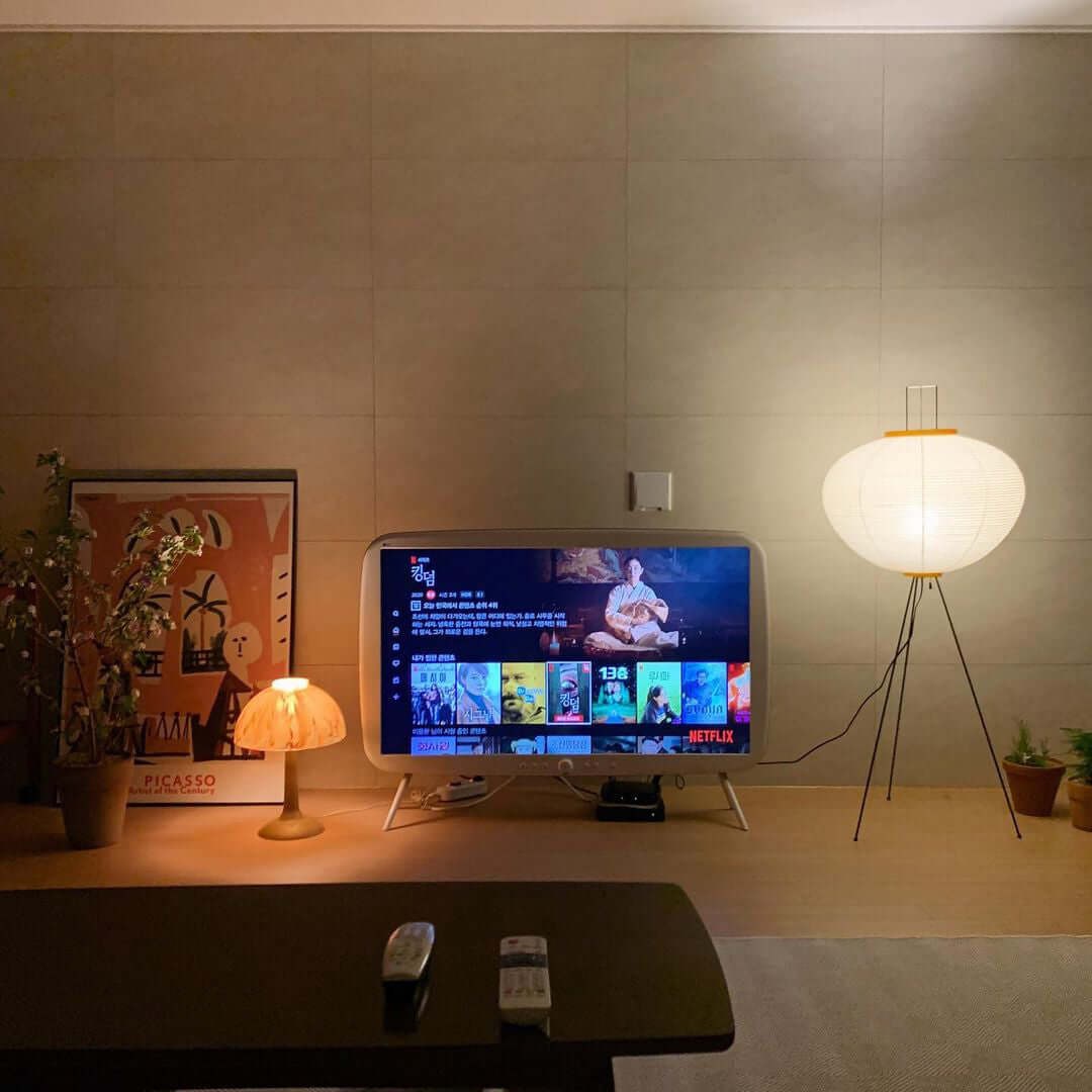 Kazumi Rice Paper Floor Lamp by OpalDwell Soft Ambient Glow OpalDwell