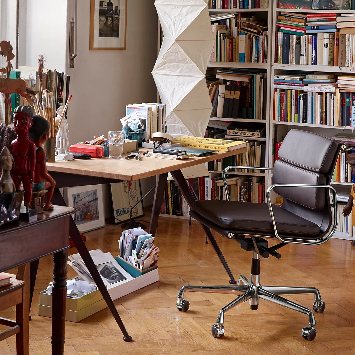 Kazumi Rice Paper Floor Lamp by OpalDwell Soft Ambient Glow OpalDwell
