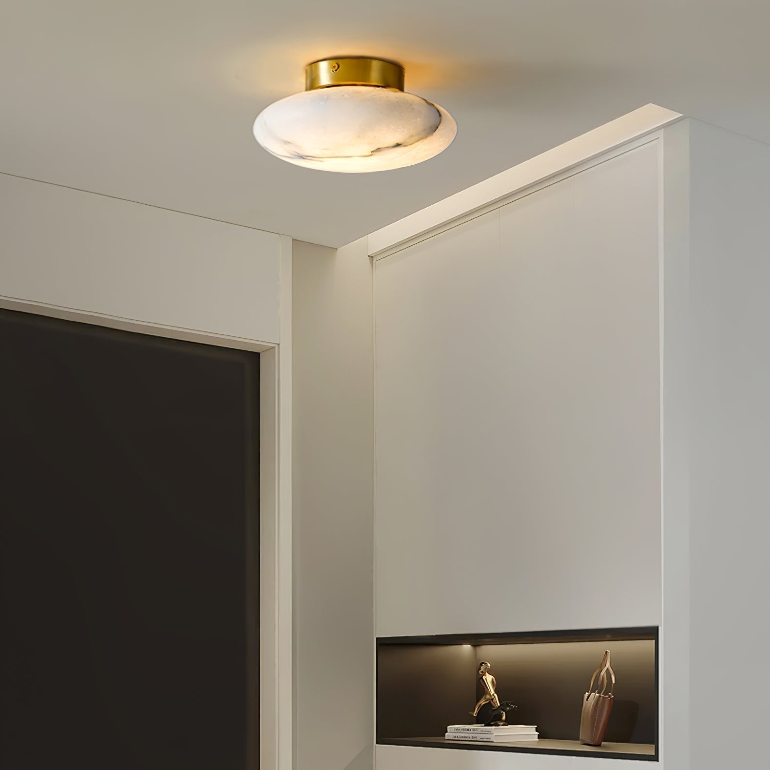 LuminaVeil Alabaster Wall Light for Elegant Interiors OpalDwell