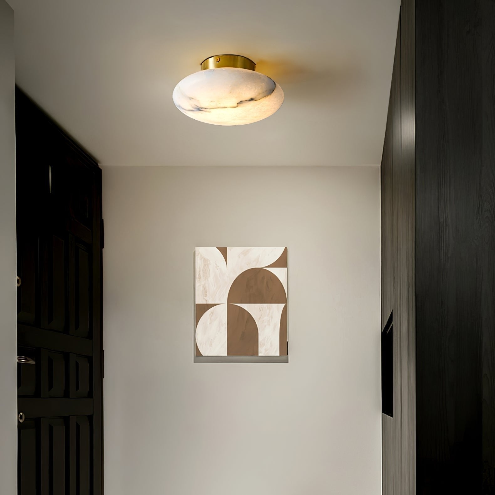 LuminaVeil Alabaster Wall Light for Elegant Interiors OpalDwell