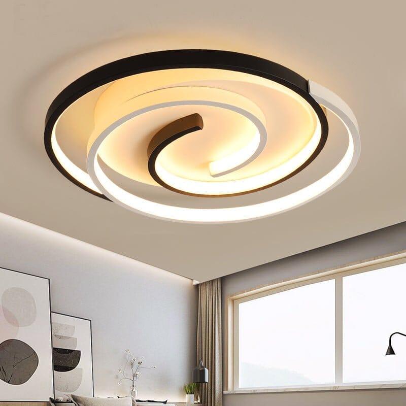 AuroraNova Modern Sleek Flush Mount Ceiling Light Fixture OpalDwell