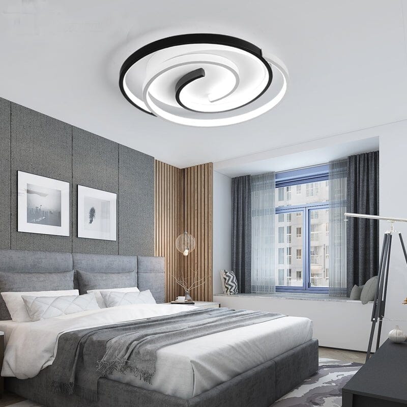 AuroraNova Modern Sleek Flush Mount Ceiling Light Fixture OpalDwell