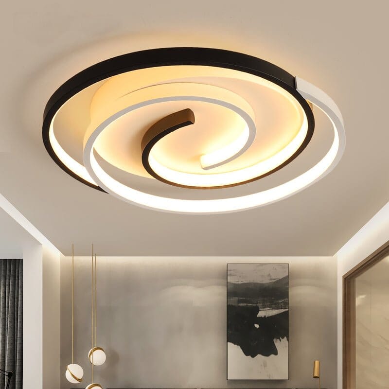 AuroraNova Modern Sleek Flush Mount Ceiling Light Fixture OpalDwell