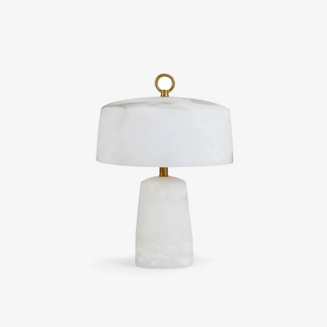 Alabaster Table Lamp For Modern Bedside Lighting In Elegant Interiors OpalDwell