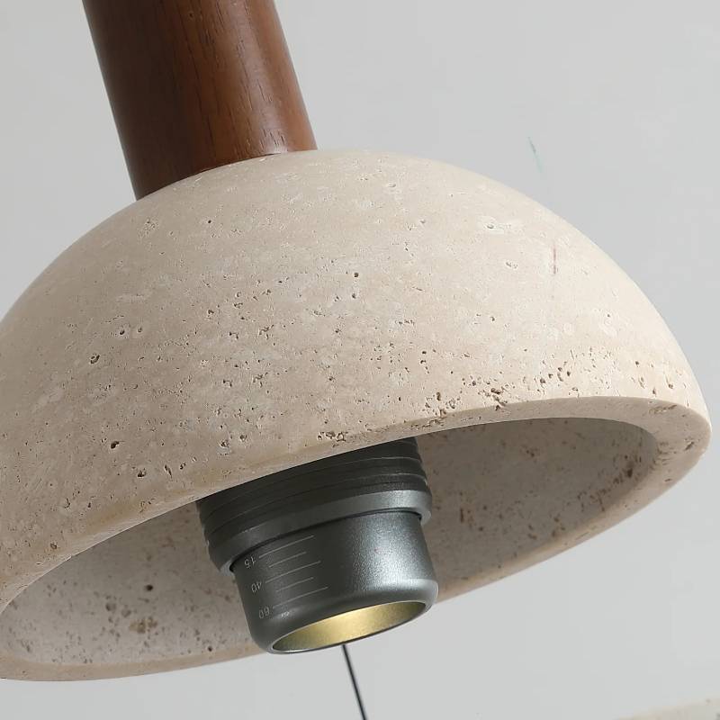 Travertine Modern Pendant Light With Designer Stone Chandelier For Dining And Living Rooms OpalDwell