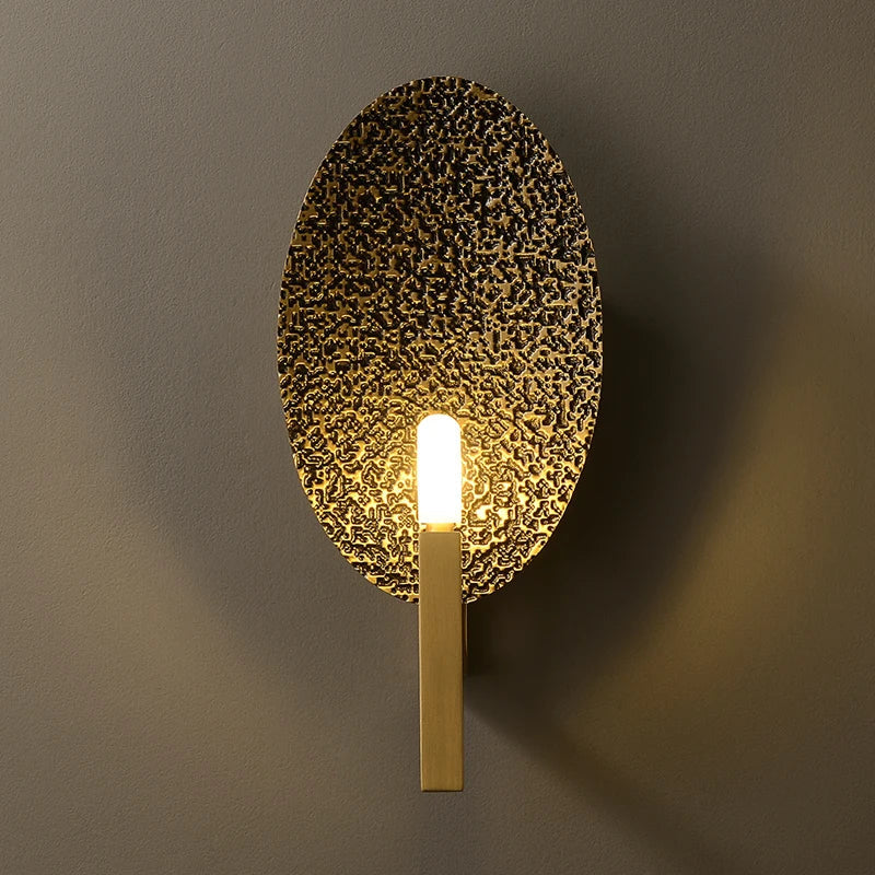 LumaCopper Modern Copper Wall Sconce Lighting Fixture - OpalDwell