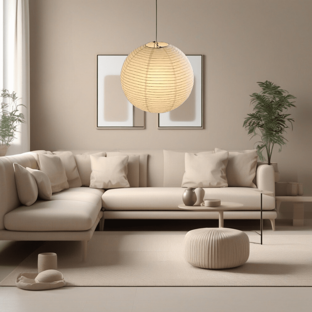Aurelia Parisian Paper Balloon Pendant Light With Warm Glow - OpalDwell