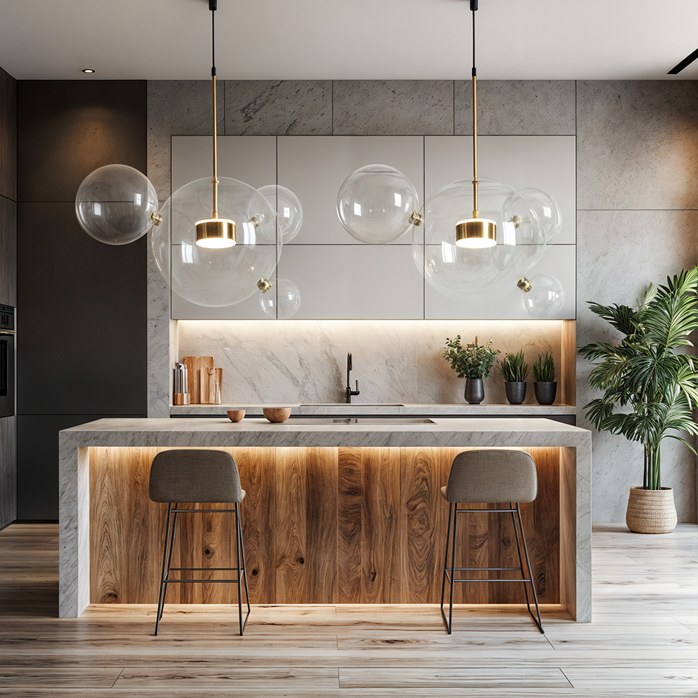 Liora Bubble Glass Pendants - OpalDwell