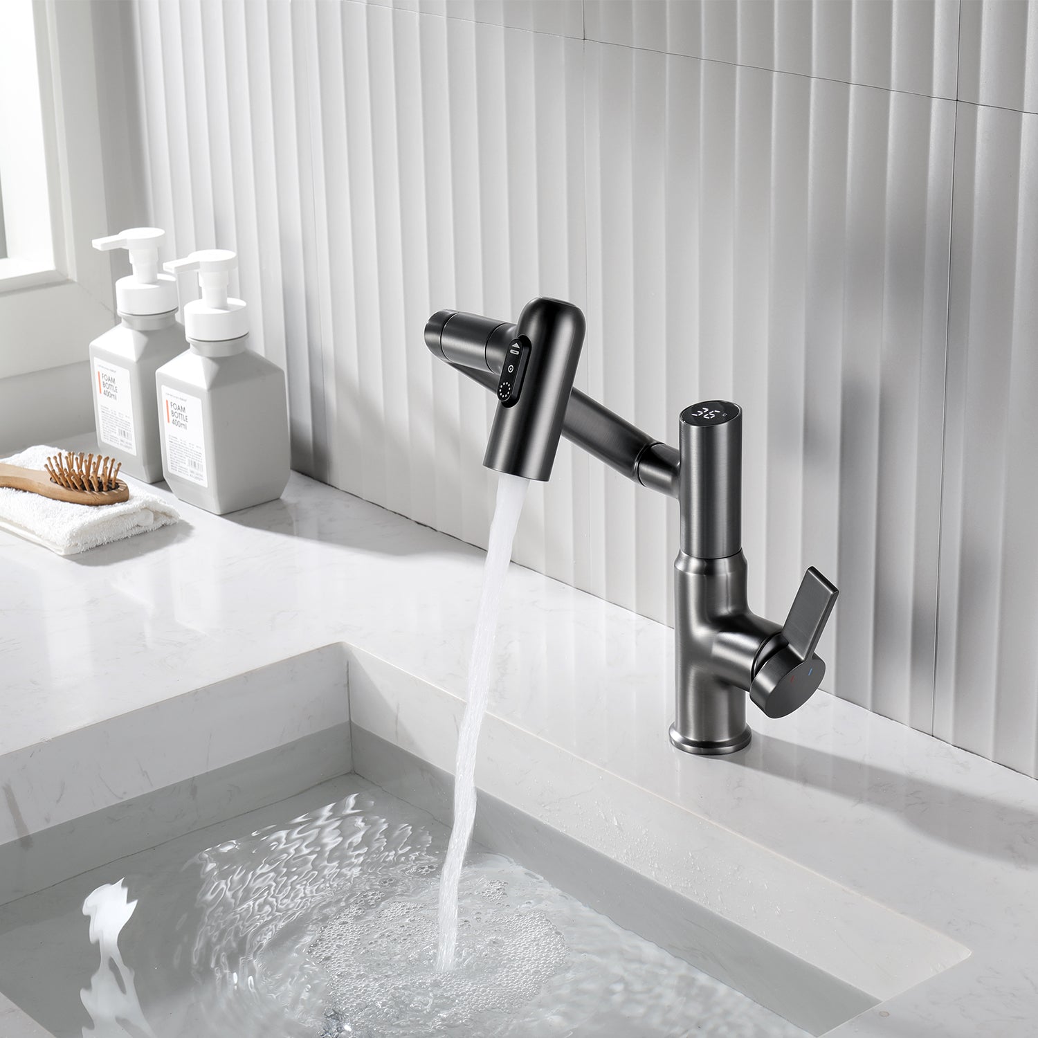 Smart Digital Basin Faucet for Hot and Cold Water | OpalDwell OpalDwell