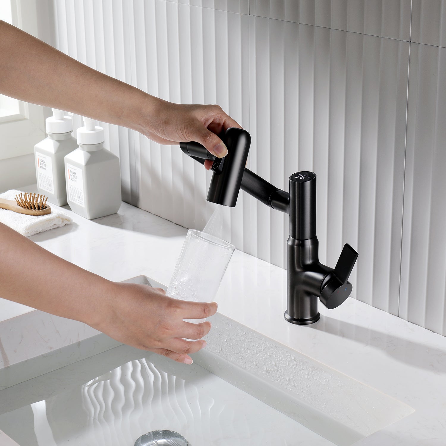 Smart Digital Basin Faucet for Hot and Cold Water | OpalDwell OpalDwell