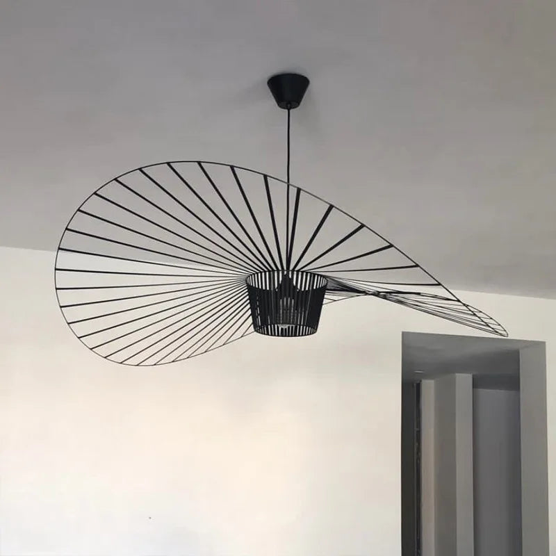 Aurelin Matte Black Hat Pendant Light Ceiling Lamp OpalDwell