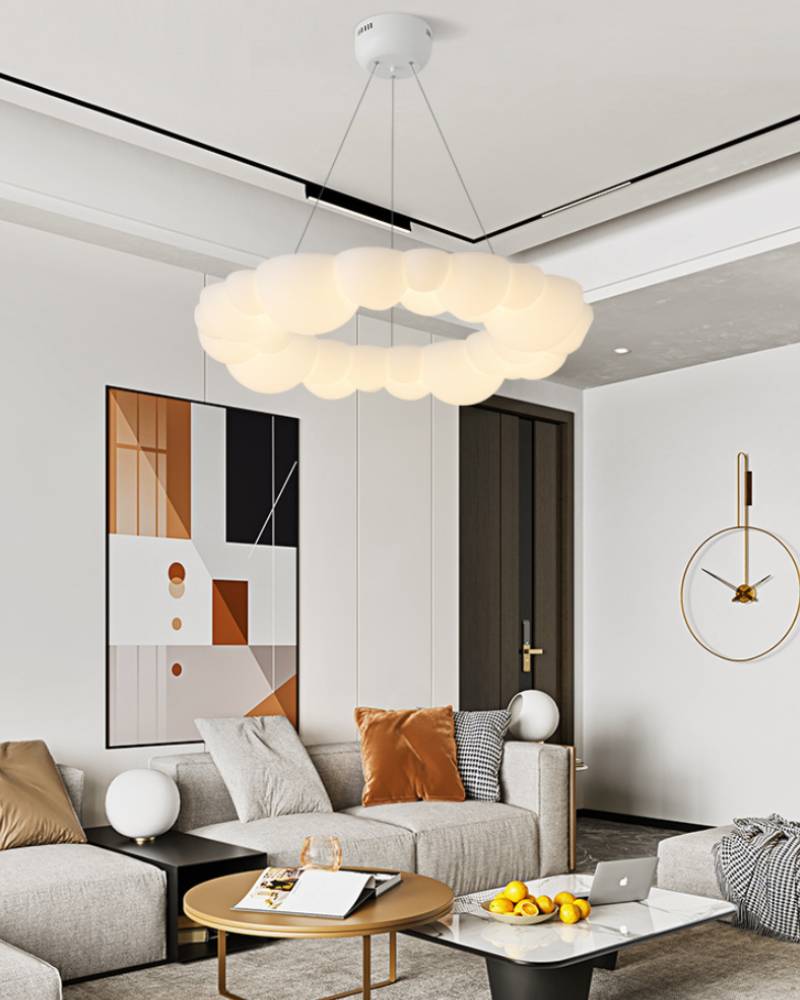 Modern Cloud Chandelier LED Ceiling Light For Bedrooms And Living Rooms OpalDwell