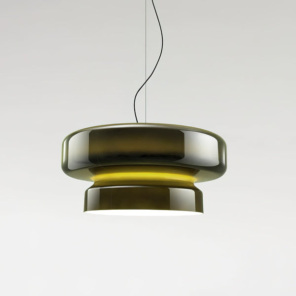 Nyara Blown Glass Pendant Lamp with Organic Form Design - OpalDwell