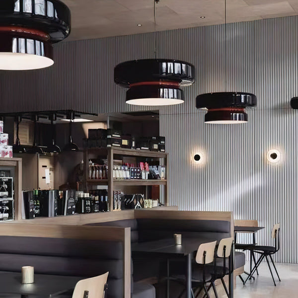 NovaLume | Blown Glass Pendant Light With Organic Two-Volume Silhouette OpalDwell
