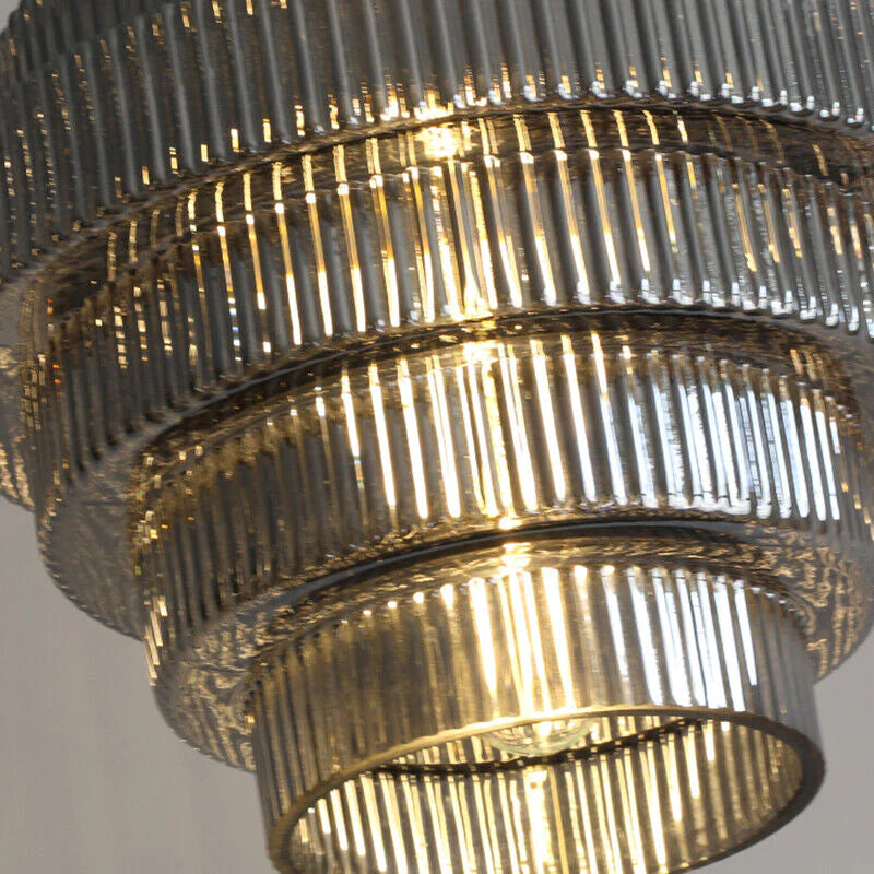 Elara Glass and Brass Bottle Pendant Lamp with Vintage Glow - OpalDwell
