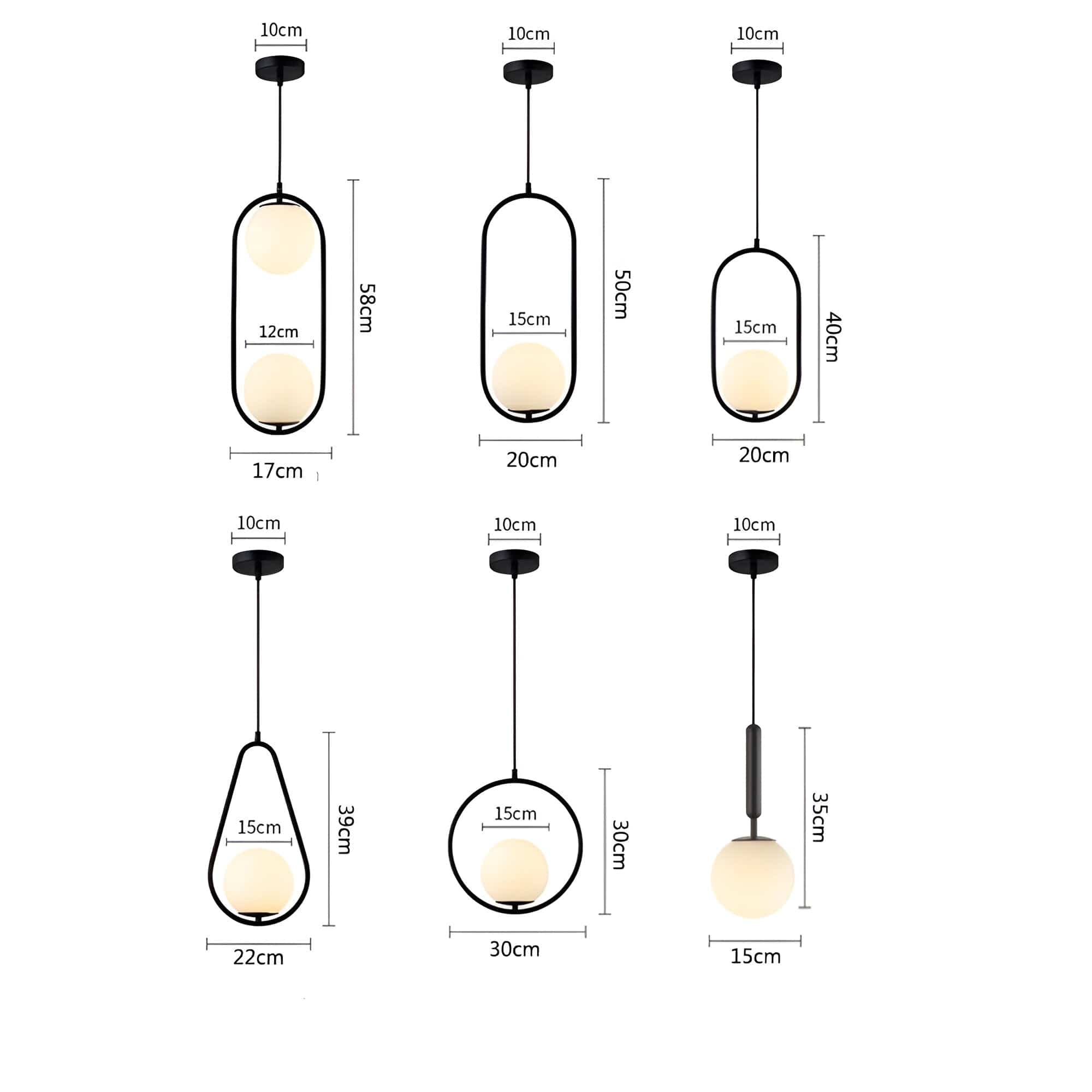 LumaSphere | Glass Orb LED Pendant Lights | OpalDwell - OpalDwell