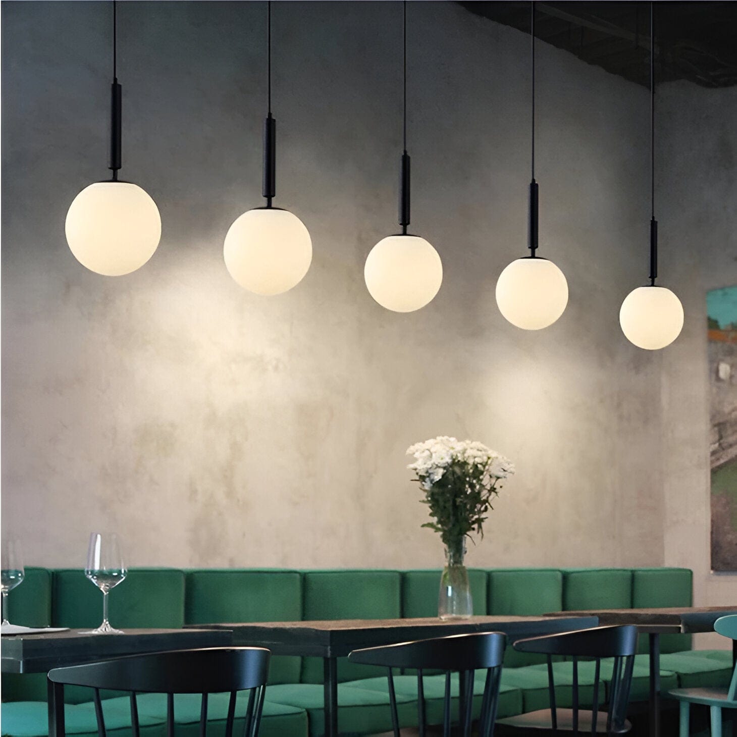 LumaSphere | Glass Orb LED Pendant Lights | OpalDwell - OpalDwell