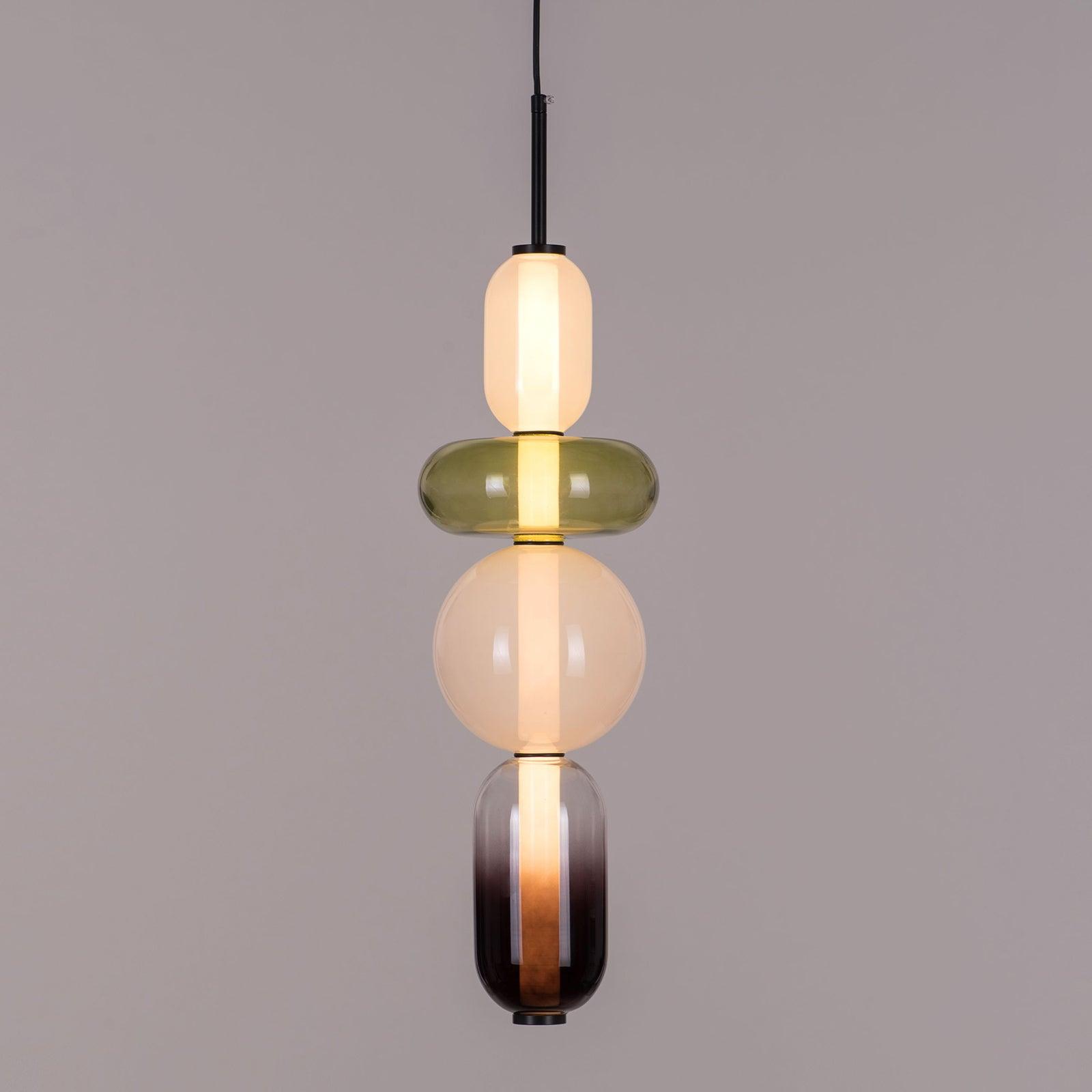 LumaWisp Sugar Glass Pendant Light for Warm Ambience - OpalDwell