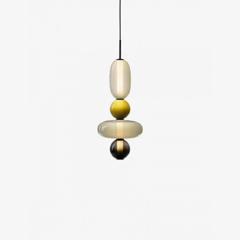 LumaWisp Sugar Glass Pendant Light for Warm Ambience - OpalDwell