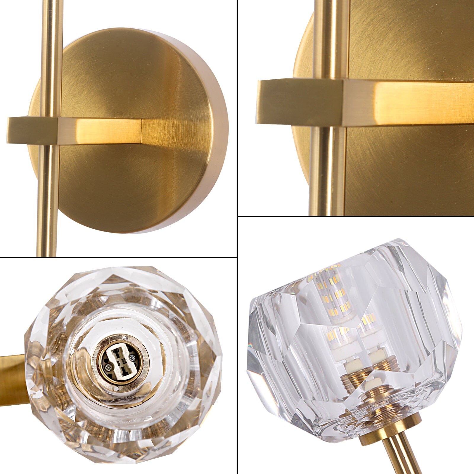 Lareine Crystal Wall Sconces - OpalDwell