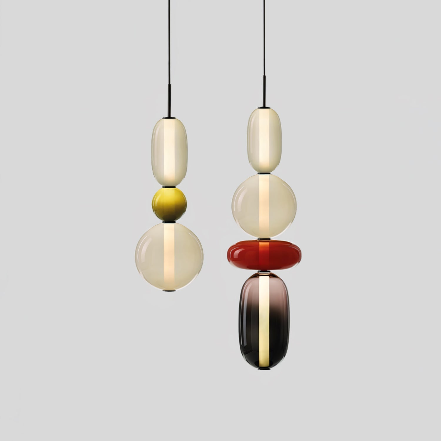 LumaWisp Sugar Glass Pendant Light for Warm Ambience - OpalDwell