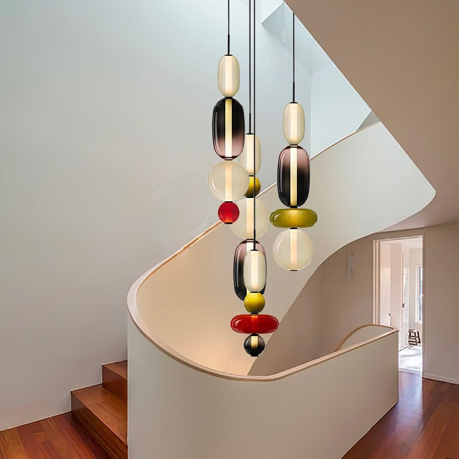 LumaWisp Sugar Glass Pendant Light for Warm Ambience - OpalDwell