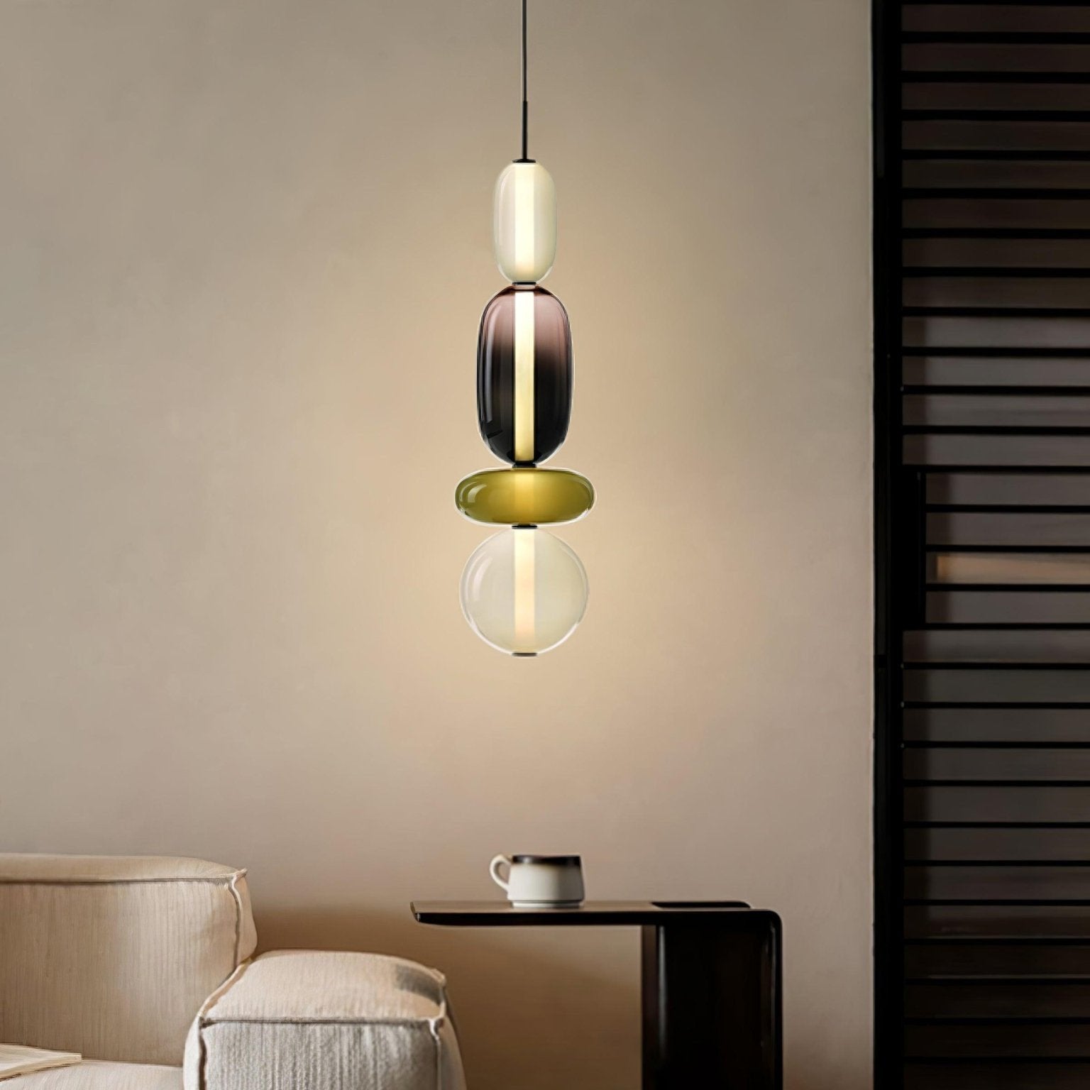 LumaWisp Sugar Glass Pendant Light for Warm Ambience - OpalDwell