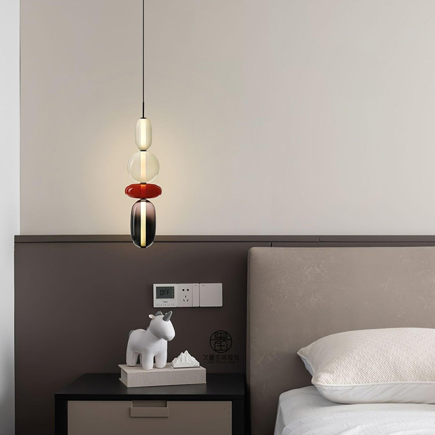 LumaWisp Sugar Glass Pendant Light for Warm Ambience - OpalDwell