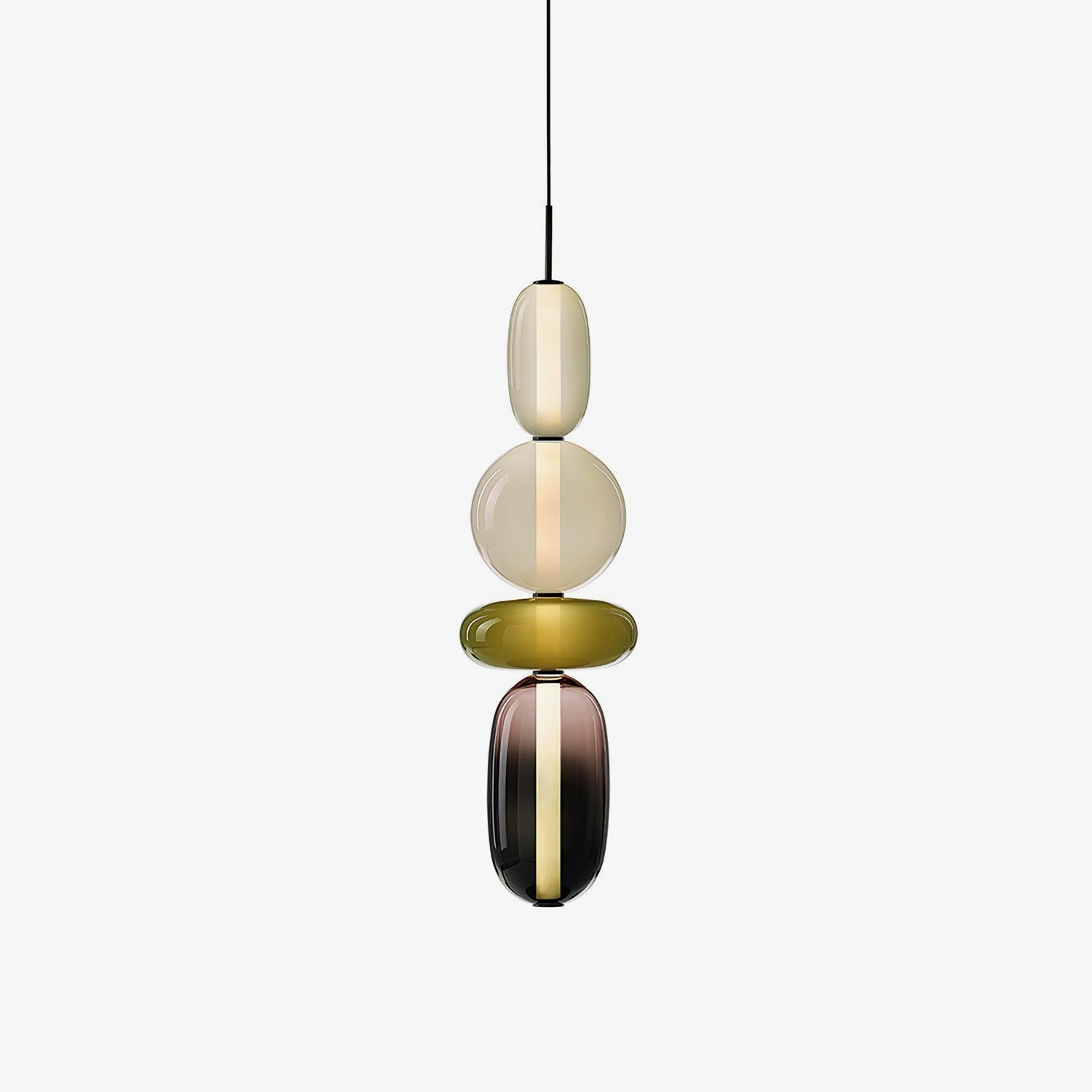 LumaWisp Sugar Glass Pendant Light for Warm Ambience - OpalDwell