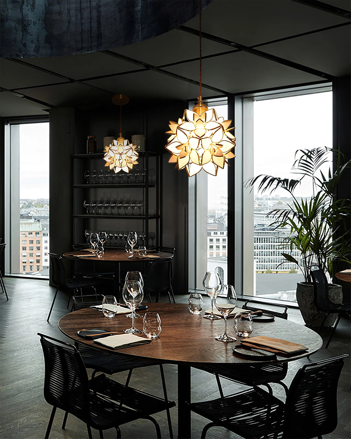 Capiz pendant light lamp | OpalDwell - OpalDwell