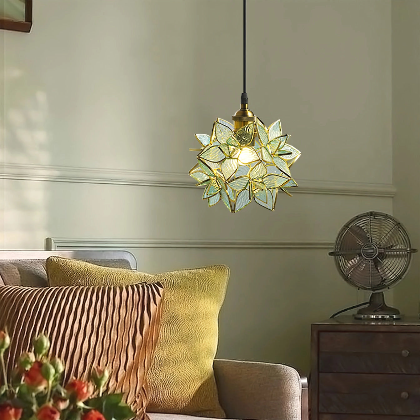 Capiz pendant light lamp | OpalDwell - OpalDwell