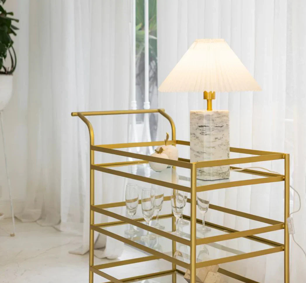 Luxury Marble Table Lamp For Modern Minimalist Home Lighting - OpalDwell