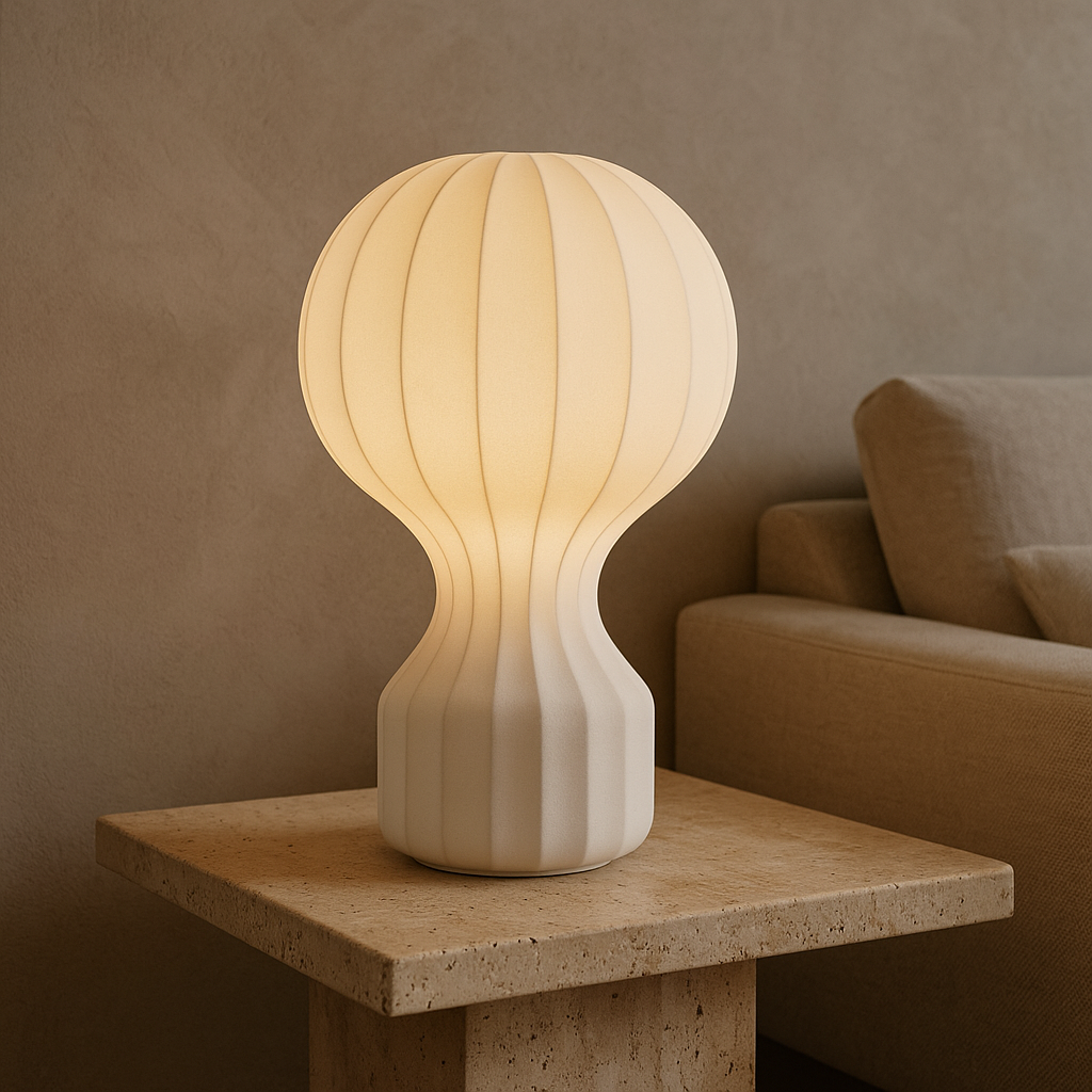 Modern Table Lamp With Soft Warm Light For Calm Decor - OpalDwell