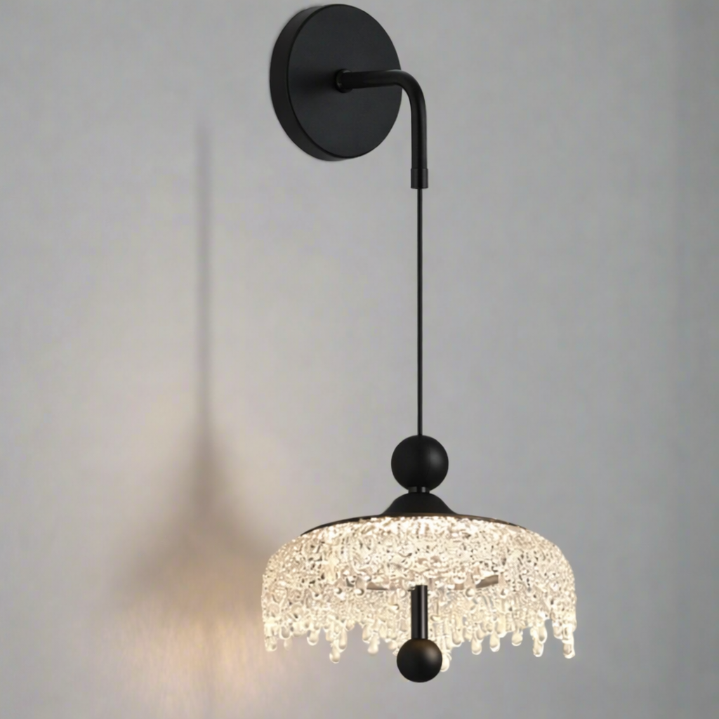 NovaLux Elegant Vintage Black Wall Sconce Lighting Fixture - OpalDwell