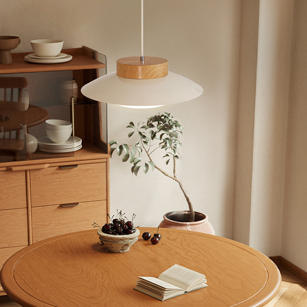 Aurora Rice Bowl Pendant Light for Cozy Dining Rooms - OpalDwell